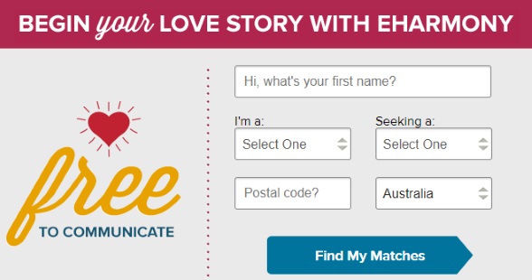eharmony Sign up
