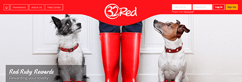 32Red's loyalty programme is called Red Ruby Rewards