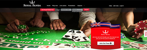 Royal Panda has an impressive casino site