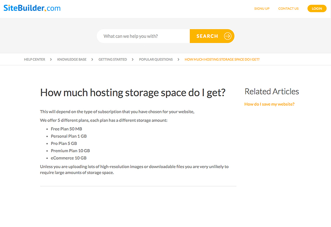 SiteBuilder provide a variety of hosting options