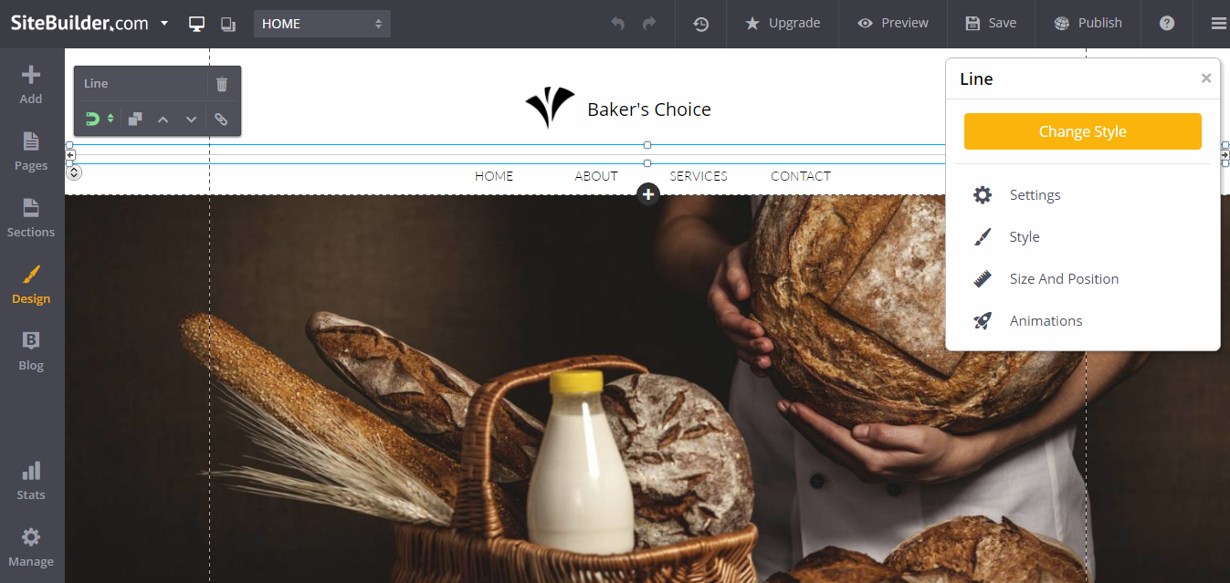 SiteBuilder has over 1,000 customizable templates