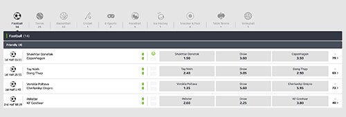 NetBet provides plenty of in-play betting opportunities