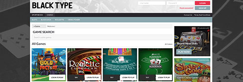 Don't miss Black Type's casino
