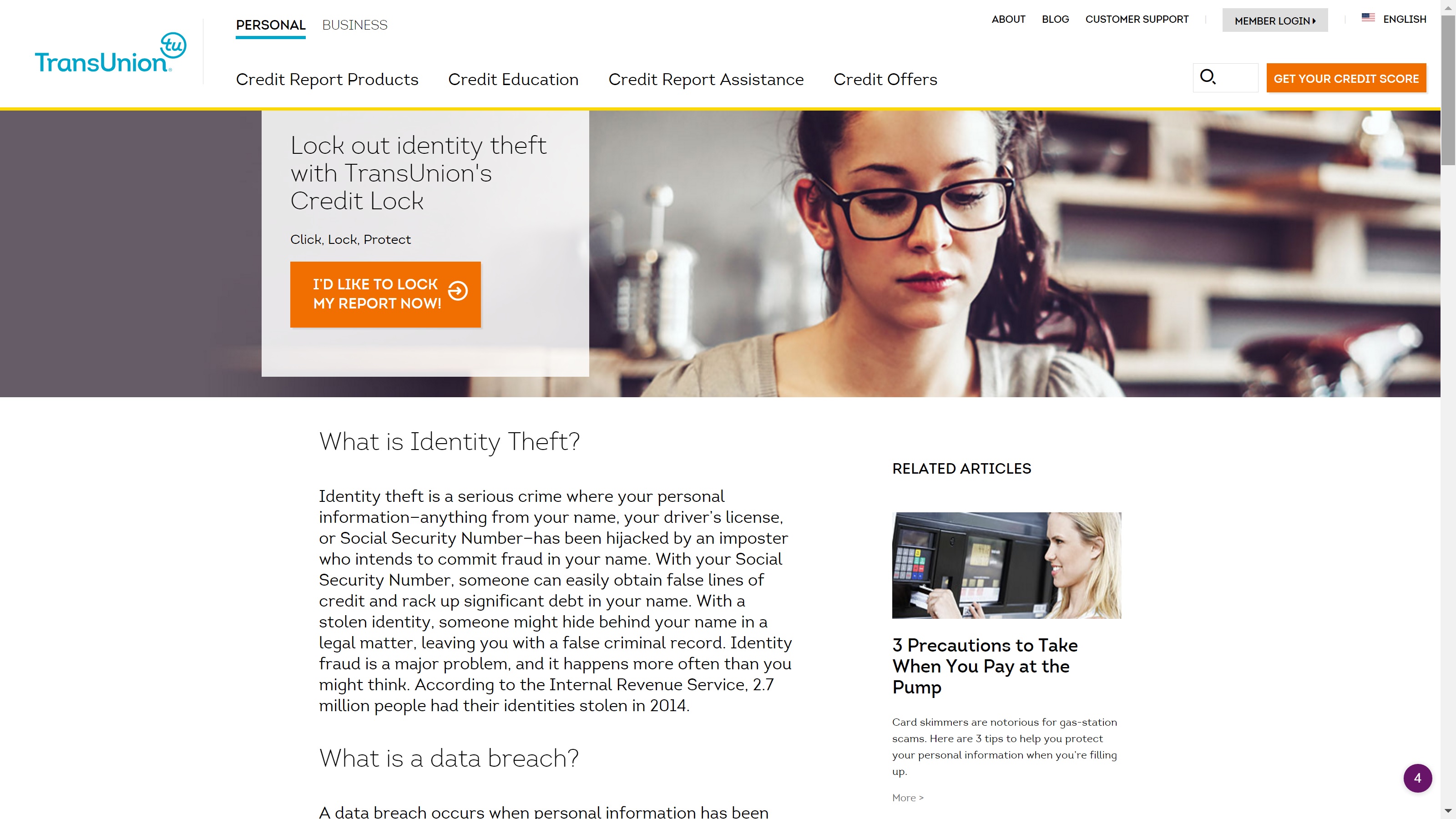 transunion customer support