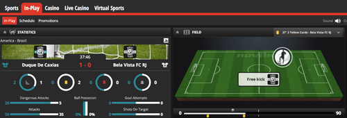 Don't miss out on in-play betting at Novibet