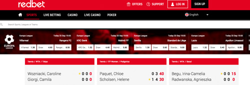 You can bet on almost every major sport at Redbet
