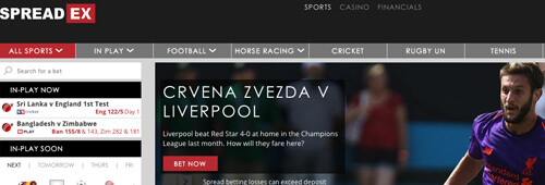 For the best experience, bet with Spreadex