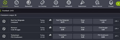 ComeOn! have great betting coverage