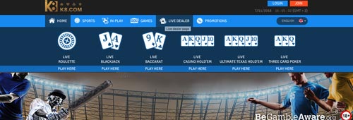 Get the full betting experience with K8