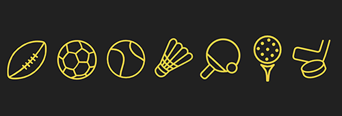 Range of sports